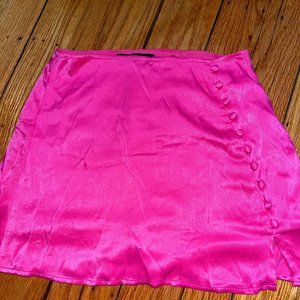 Pink mini skirt size XS Zara